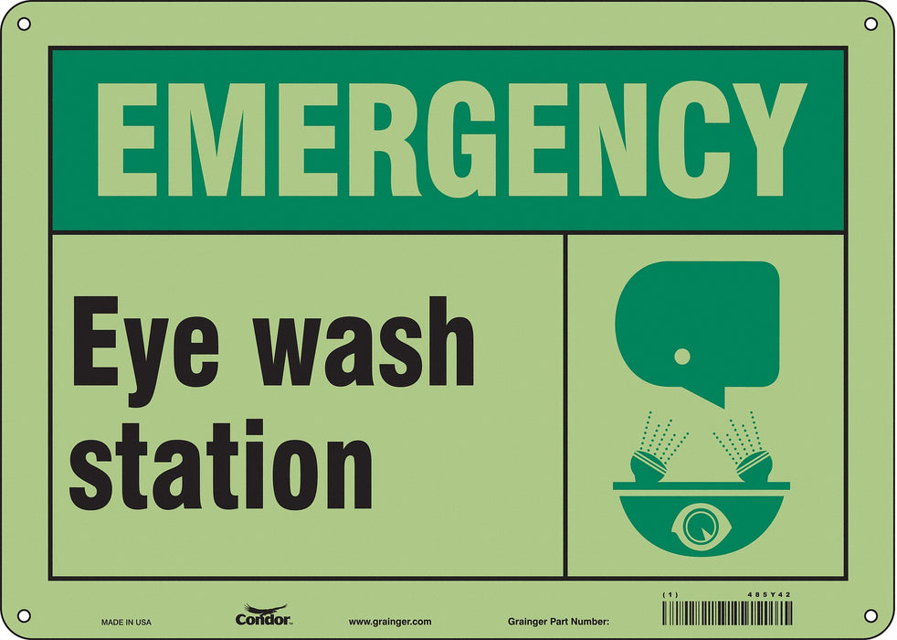Safety Sign 10 inx14 in Polyethylene