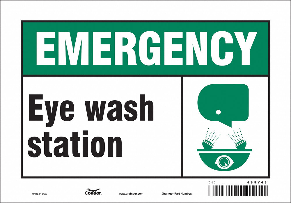 Safety Sign 7 in x 10 in Vinyl