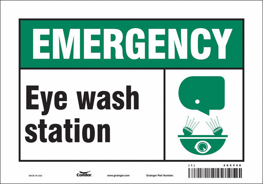 Safety Sign 7 in x 10 in Vinyl