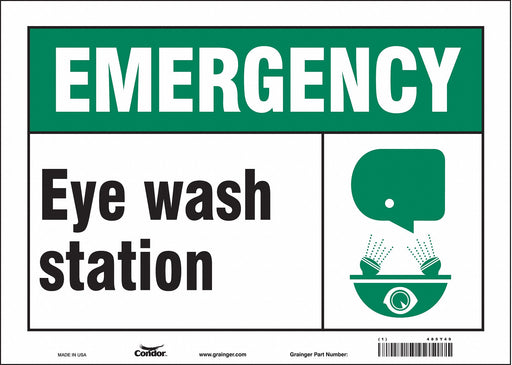 Safety Sign 10 in x 14 in Vinyl