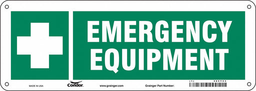 Safety Sign 5 in x 14 in Polyethylene