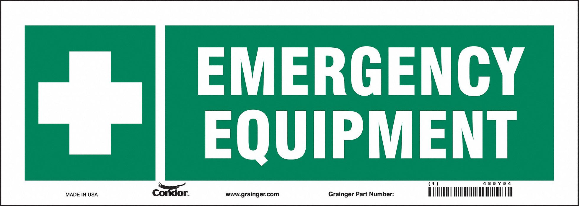 Safety Sign 5 in x 14 in Vinyl