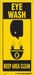 Safety Sign 18 in x 8 in Polyethylene