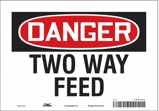 Safety Sign 7 in x 10 in Vinyl