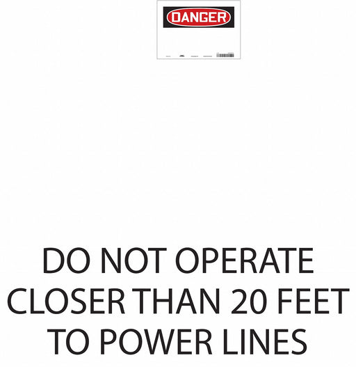 Safety Sign 7 in x 10 in Vinyl