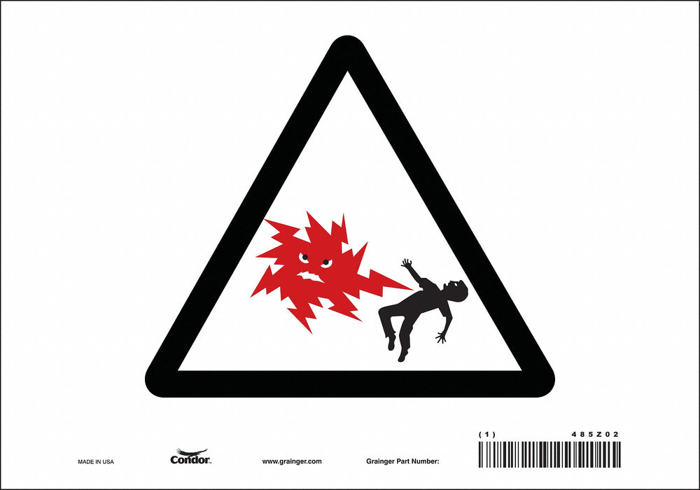 Safety Sign 7 in x 10 in Vinyl
