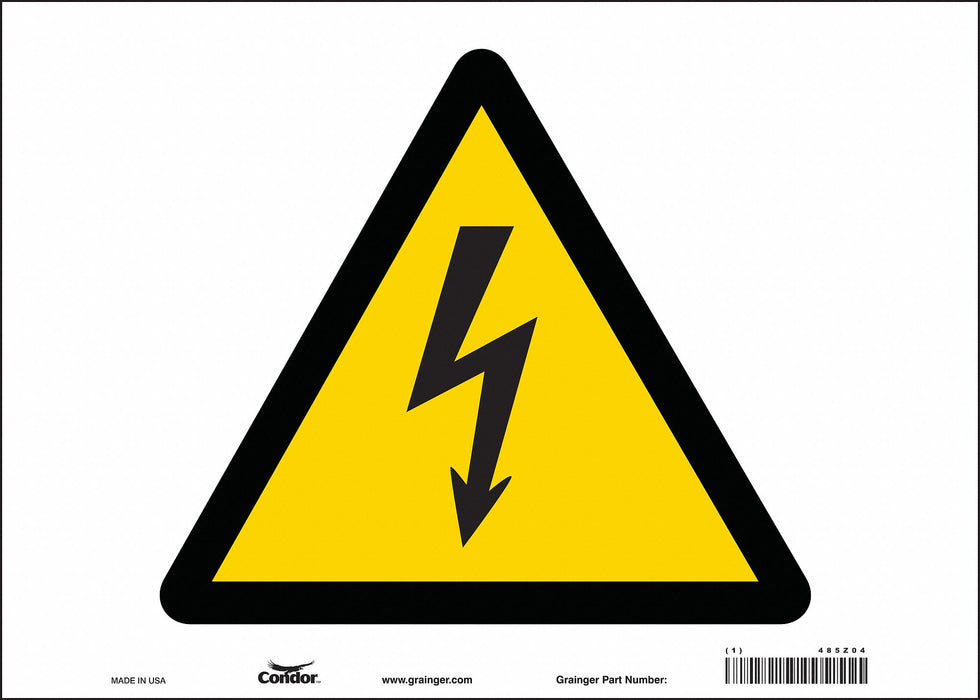 Safety Sign 10 in x 14 in Vinyl