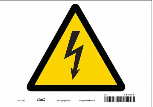 Safety Sign 7 inx10 in Vinyl