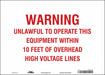 Safety Sign 10 in x 14 in Vinyl