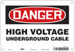 Safety Sign 7 inx10 in Polyethylene