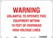 Safety Sign 10 in x 14 in Polyethylene