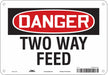 Safety Sign 7 in x 10 in Aluminum