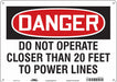 Safety Sign 10 in x 14 in Aluminum