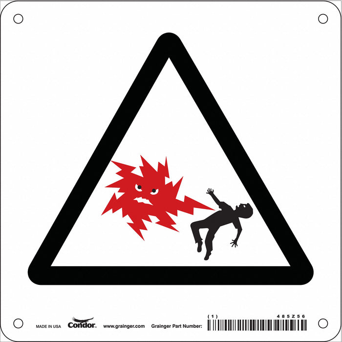 Safety Sign 7 in x 7 in Aluminum