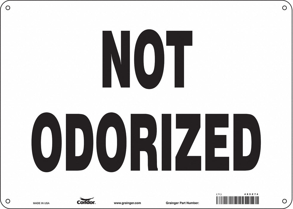 Safety Sign 10 in x 14 in Polyethylene