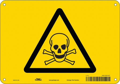 Safety Sign 7 in x 10 in Aluminum