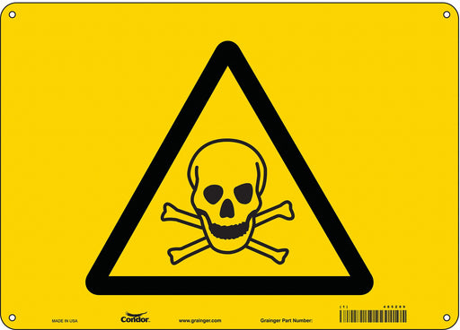 Safety Sign 10 in x 14 in Aluminum