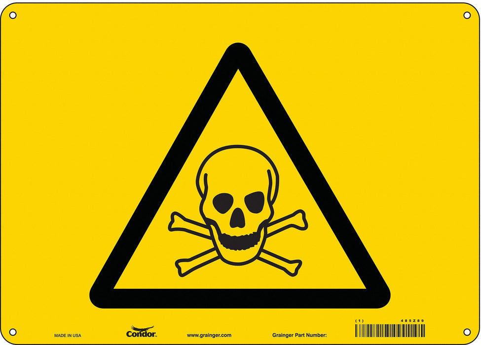 Safety Sign 10 in x 14 in Aluminum