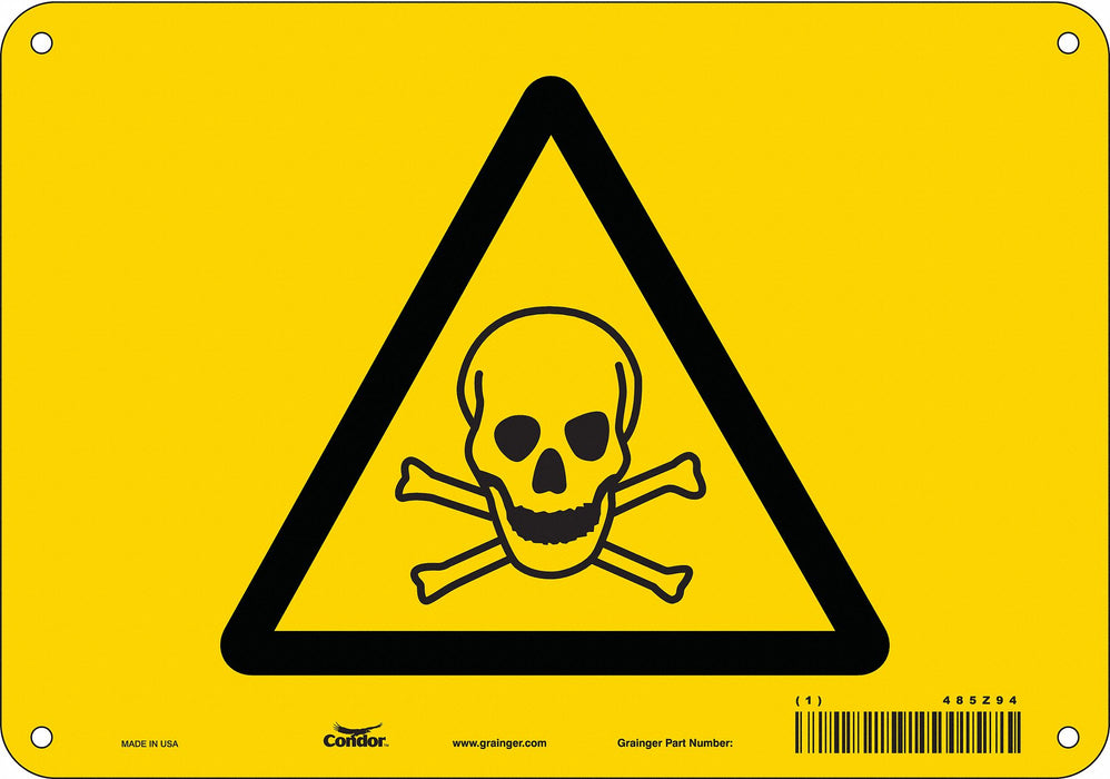 Safety Sign 7 in x 10 in Vinyl