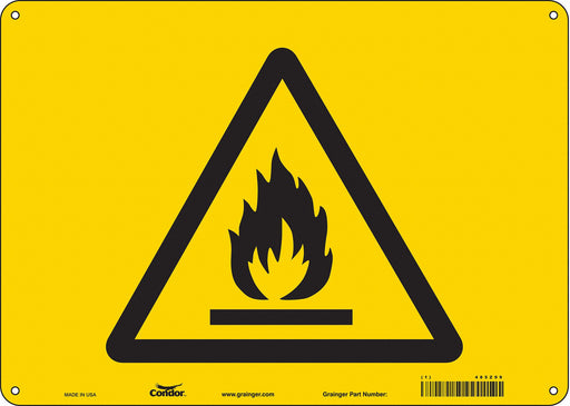Safety Sign 10 inx14 in Aluminum