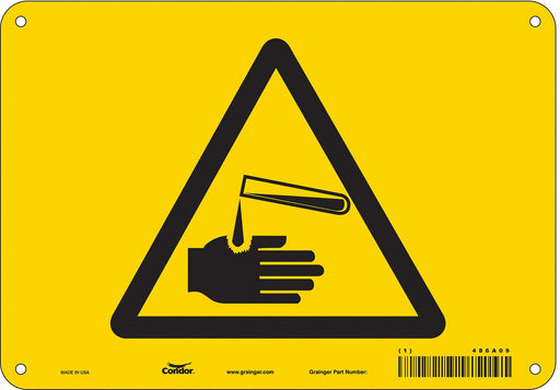 Safety Sign 7 in x 10 in Aluminum
