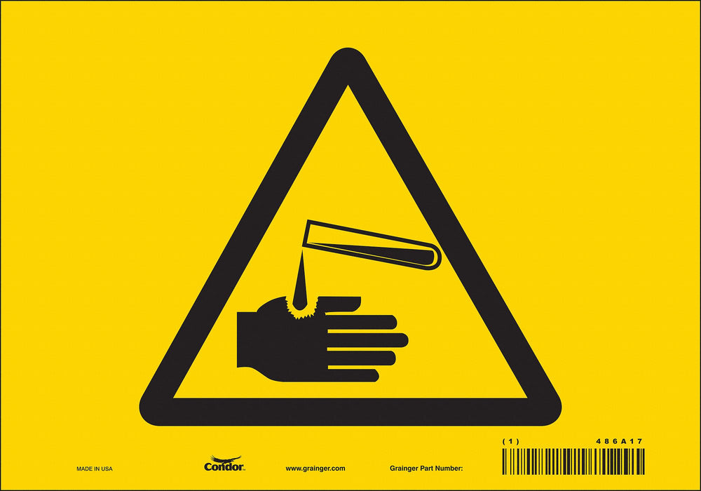 Safety Sign 7 inx10 in Vinyl