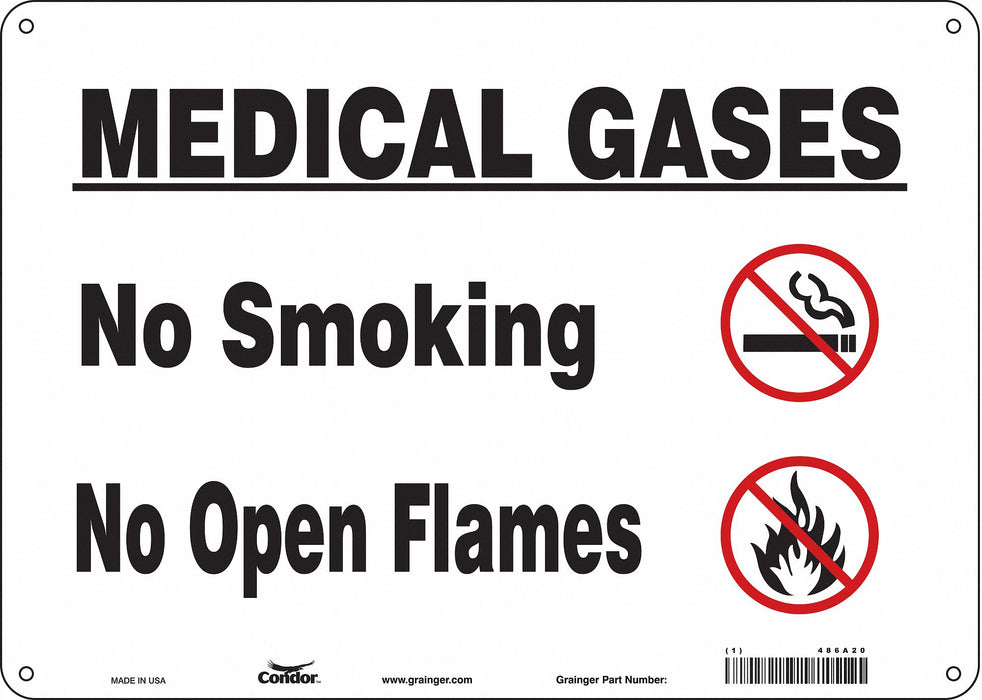 J8166 Safety Sign 10 inx14 in Aluminum