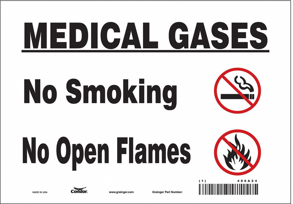 J8166 Safety Sign 7 inx10 in Vinyl