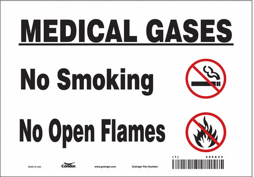 J8166 Safety Sign 7 inx10 in Vinyl