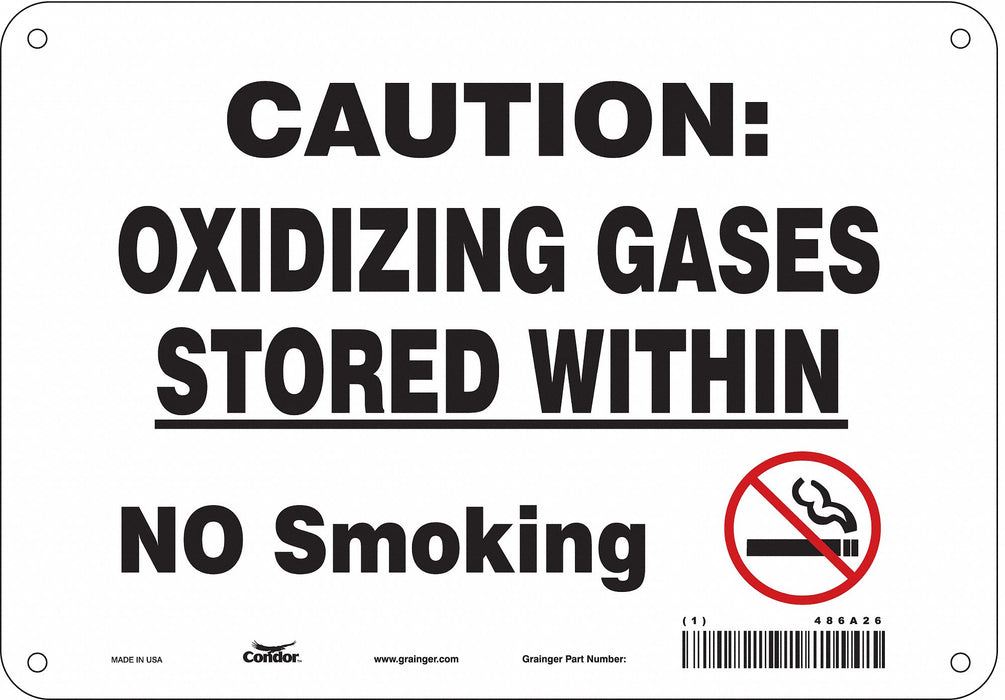 Chemical Sign 7 in x 10 in Aluminum