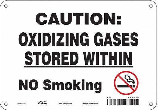 Chemical Sign 7 in x 10 in Aluminum