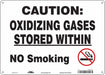 Safety Sign 10 inx14 in Polyethylene