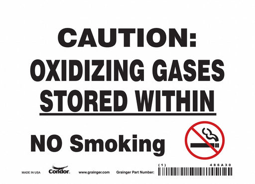 Safety Sign 5 inx7 in Vinyl