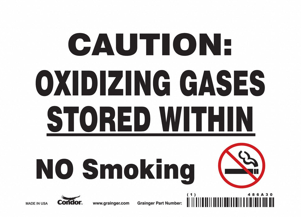 Safety Sign 5 inx7 in Vinyl