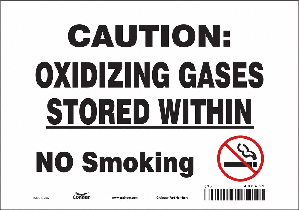 Safety Sign 7 inx10 in Vinyl