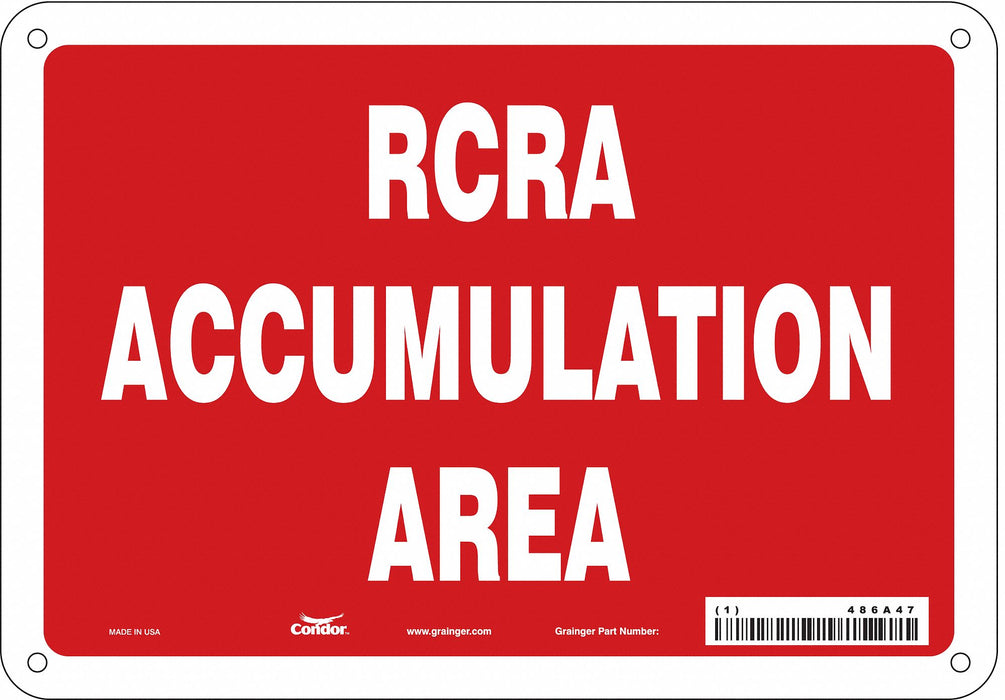 Safety Sign 7 inx10 in Polyethylene