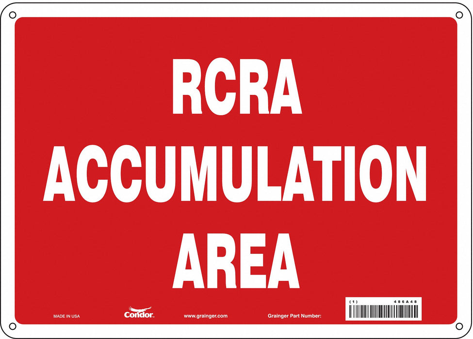 Safety Sign 10 inx14 in Polyethylene