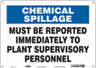 Safety Sign 10 inx14 in Polyethylene