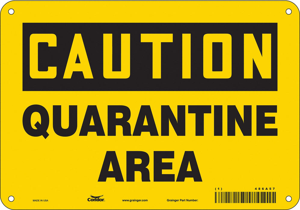 Safety Sign 7 in x 10 in Aluminum
