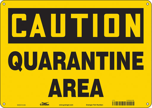 Safety Sign 10 in x 14 in Aluminum