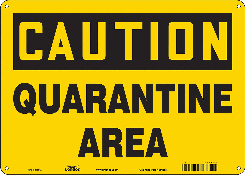 Safety Sign 10 in x 14 in Aluminum