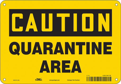 Safety Sign 7 in x 10 in Polyethylene