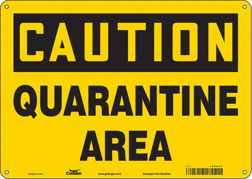Safety Sign 10 in x 14 in Polyethylene