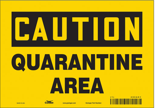 Safety Sign 7 in x 10 in Vinyl