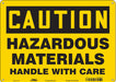Safety Sign 10 in x 14 in Aluminum