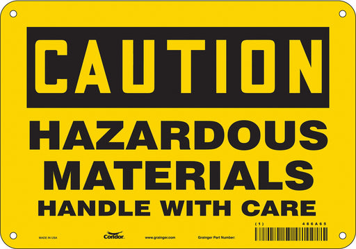 Safety Sign 7 in x 10 in Polyethylene