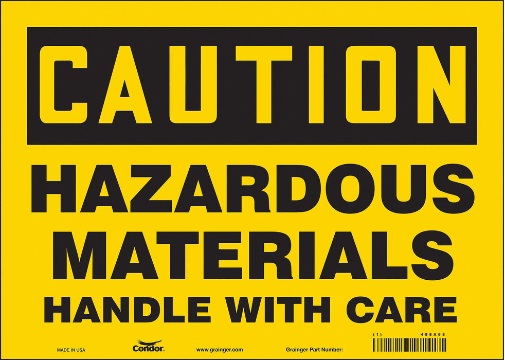 Safety Sign 10 in x 14 in Vinyl