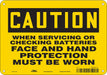 Safety Sign 7 in x 10 in Polyethylene