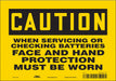 Safety Sign 7 inx10 in Vinyl
