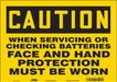 Safety Sign 10 in x 14 in Vinyl